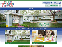 Tablet Screenshot of mountainhomemontessori.com